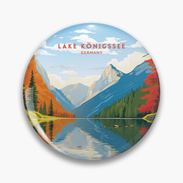 Item preview, Lake Konigsee Germany Alpine Beauty designed and sold by NeuralVibe.