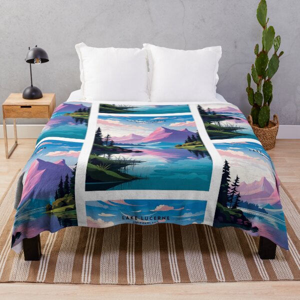 Item preview, Lake Lucerne Switzerland Alpine Charm designed and sold by NeuralVibe.