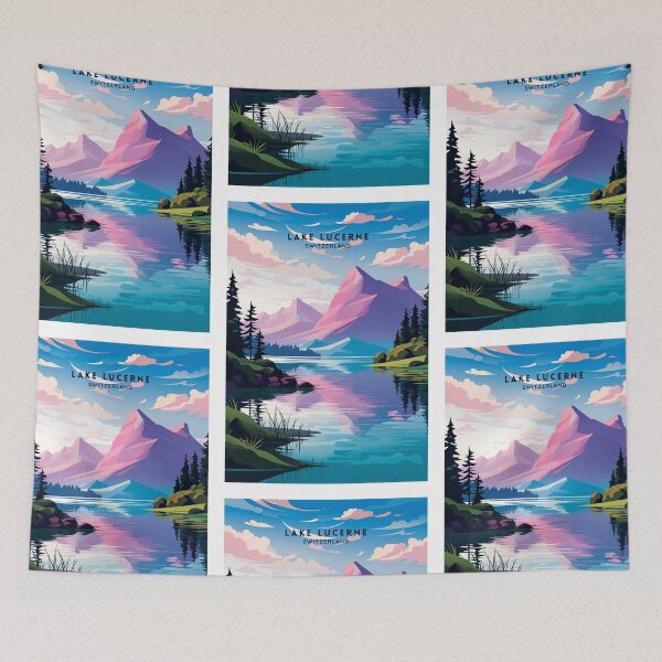 Item preview, Lake Lucerne Switzerland Alpine Charm designed and sold by NeuralVibe.