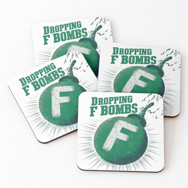 Item preview, Dropping F Bombs, FunnyFits70, Humor, Funny, Silly, swear, bomb, explosion, language, dirty language, meme, expletives, absurd, Fuck, angry, plane, sky, amusing, illustration, prank, witty, mayhem,  designed and sold by FunnyFits70.