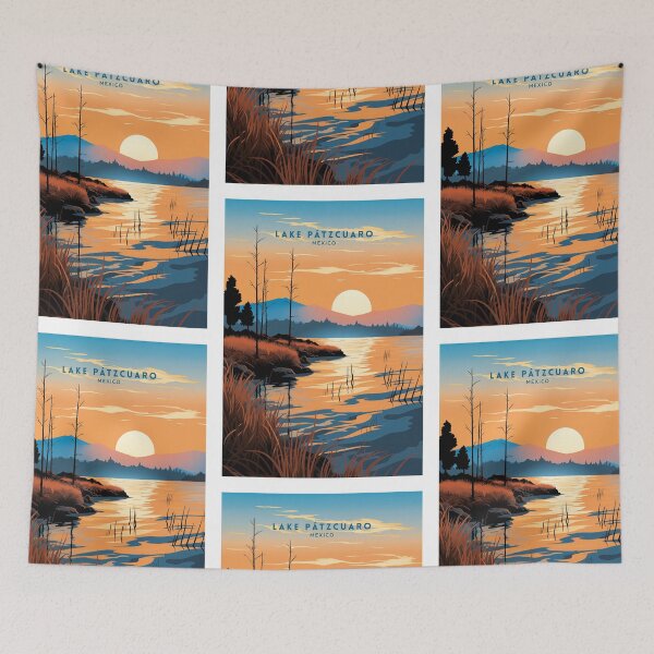 Item preview, Lake Patzcuaro Mexico designed and sold by NeuralVibe.
