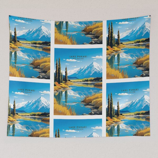 Item preview, Lake Pukaki New Zealand Crystal Waters designed and sold by NeuralVibe.