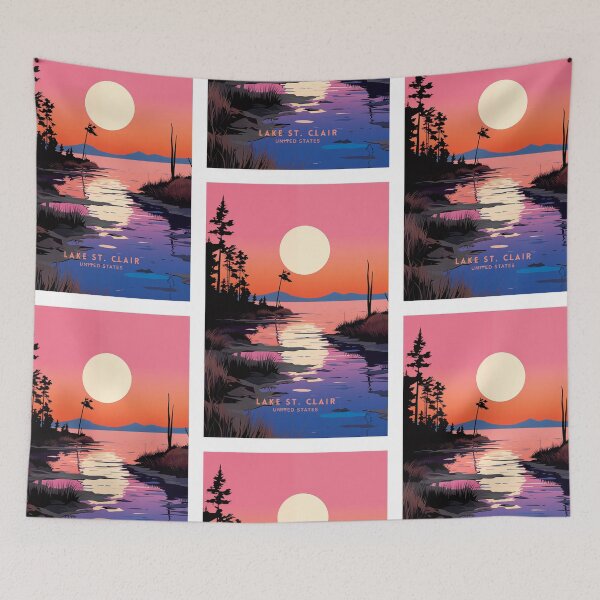 Item preview, Lake St. Clair USA Boating Haven designed and sold by NeuralVibe.