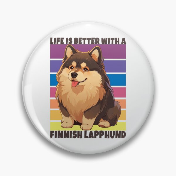 Item preview, Finnish Lapphund, Vintage Retro Sunset, Dog Lover, Cute, Funny Dog  designed and sold by Porcupine Tees ⭐⭐⭐⭐⭐.