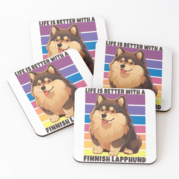 Item preview, Finnish Lapphund, Vintage Retro Sunset, Dog Lover, Cute, Funny Dog  designed and sold by Porcupine Tees ⭐⭐⭐⭐⭐.