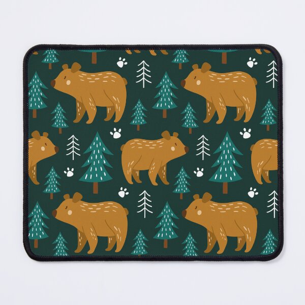 Item preview, Forest Lake Bear dark teal designed and sold by ammiecreative.