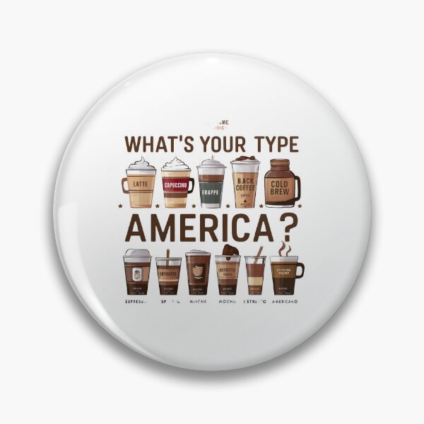 Item preview, What's your type America - Coffee lovers designed and sold by AldeaPod.