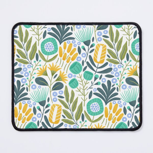 Artikelvorschau, Retro Floral-Gelb Grün entworfen und verkauft von ammiecreative.