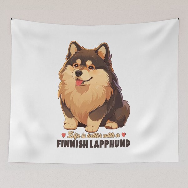Item preview, Finnish Lapphund, Dog Lover, Finnish Lapphund Mom Dad, Funny Dog  designed and sold by Porcupine Tees ⭐⭐⭐⭐⭐.