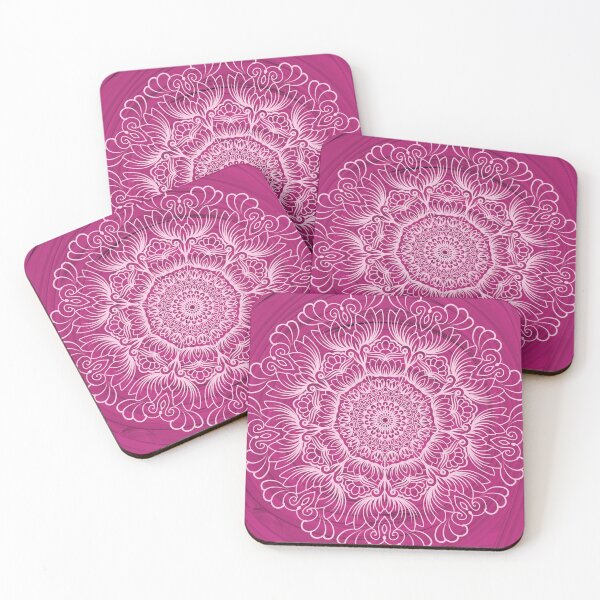 Item preview, Pink and White Mandala Design designed and sold by ArchanaVA.