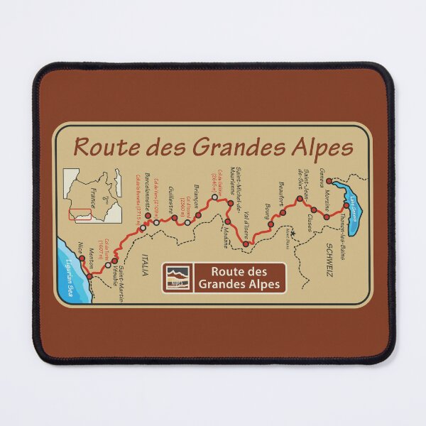 Item preview, Route des Grandes Alpes map, France designed and sold by studio838.