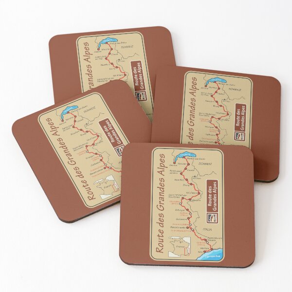Item preview, Route des Grandes Alpes map, France designed and sold by studio838.