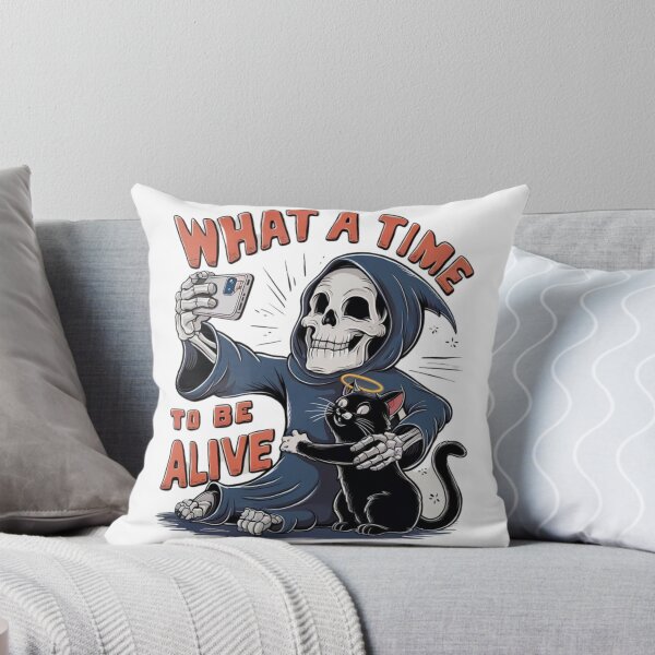 Item preview, "What a time to be alive" Design - Cute, Funny, and Spooky T-shirt #5 designed and sold by Kinyah88.