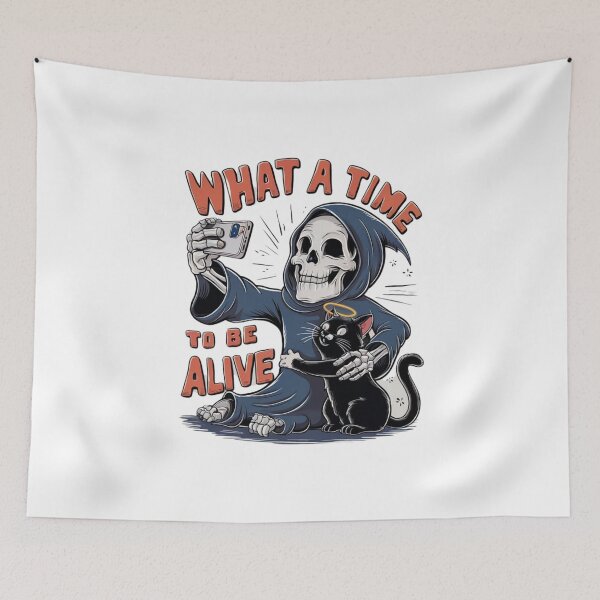 Item preview, "What a time to be alive" Design - Cute, Funny, and Spooky T-shirt #5 designed and sold by Kinyah88.