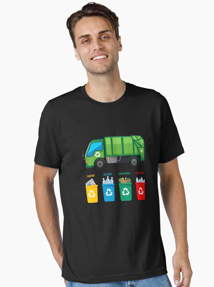Garbage Truck t shirt Garbage Day Trucks Waste Management Essential  T-Shirt