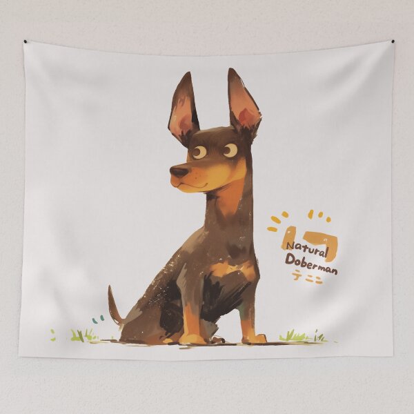 Item preview, Natural ear Doberman inspired designed and sold by Nowshin Tasnim.