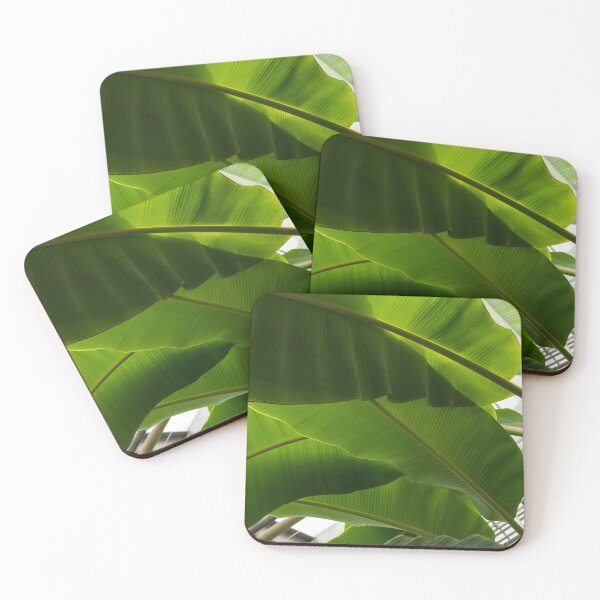 Item preview, Luscious Tropical Greens - Huge Leaves Patterns - Horizontal View Downwards Left designed and sold by Georgia Mizuleva.