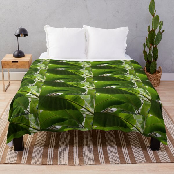 Item preview, Luscious Tropical Greens - Huge Leaves Patterns - Horizontal View Downwards Left designed and sold by Georgia Mizuleva.