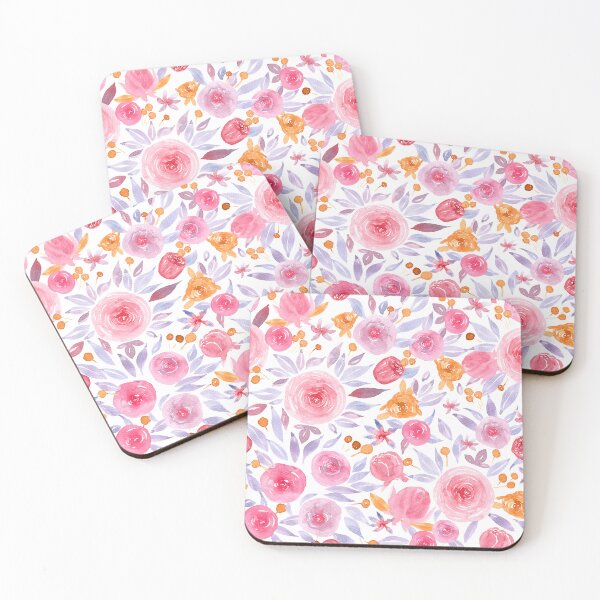 Item preview, Hand Drawn Soft and Delicate Watercolor Roses and Flowers designed and sold by aneladesigns.