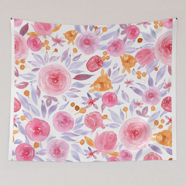 Item preview, Hand Drawn Soft and Delicate Watercolor Roses and Flowers designed and sold by aneladesigns.