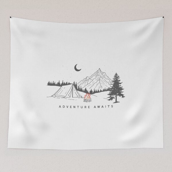 Item preview, Adventure Awaits Minimalist designed and sold by ethnicdrawing.