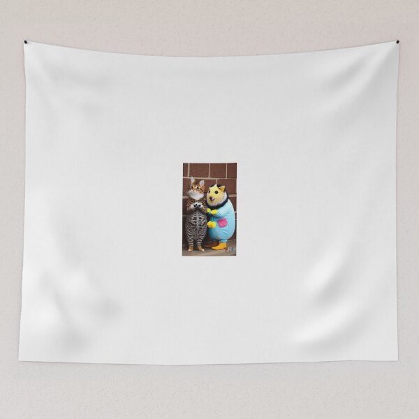Item preview, Happy Cat in a Funny Costume #28 designed and sold by fabfunnyanimals.