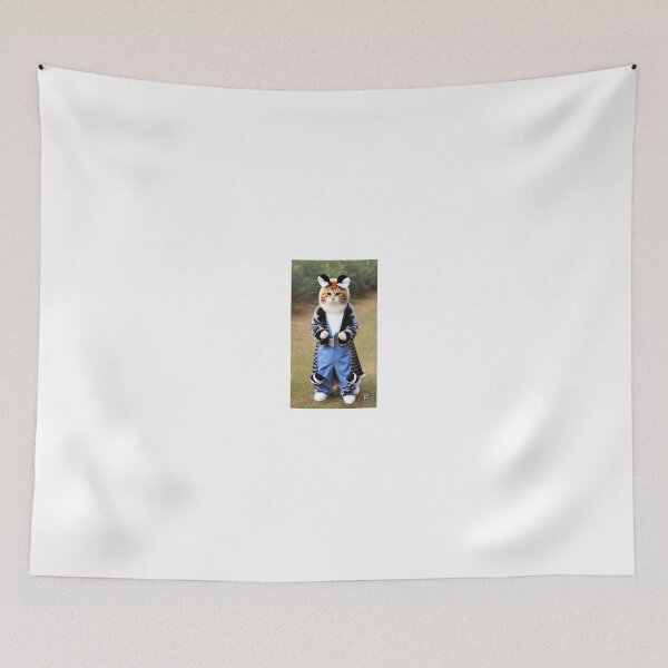 Item preview, Happy Cat in a Funny Costume #29 designed and sold by fabfunnyanimals.