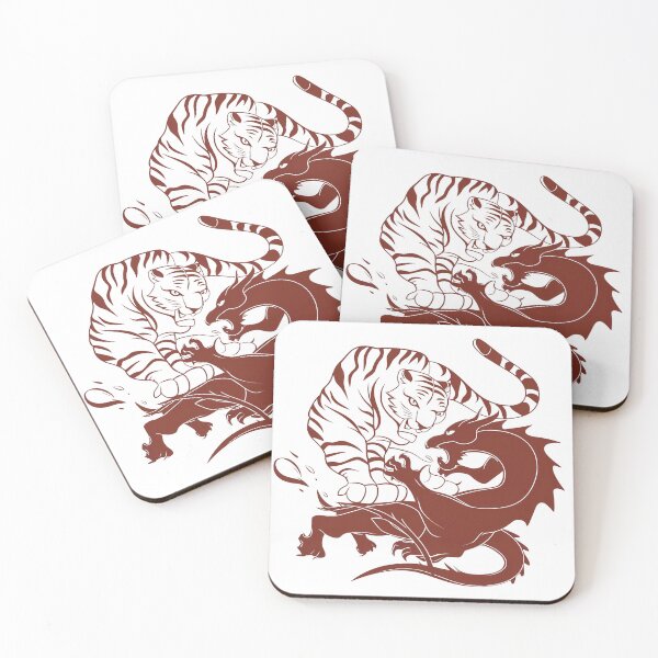 Item preview, Tiger Fighting Against Dragon designed and sold by Bananobanini.