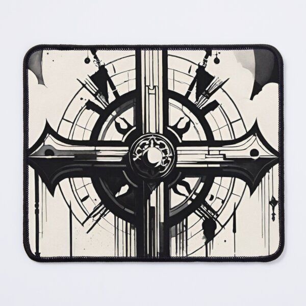 Item preview, cross, crucifixion, amulet, drawing, art, ink designed and sold by DonnaBlankaArt.