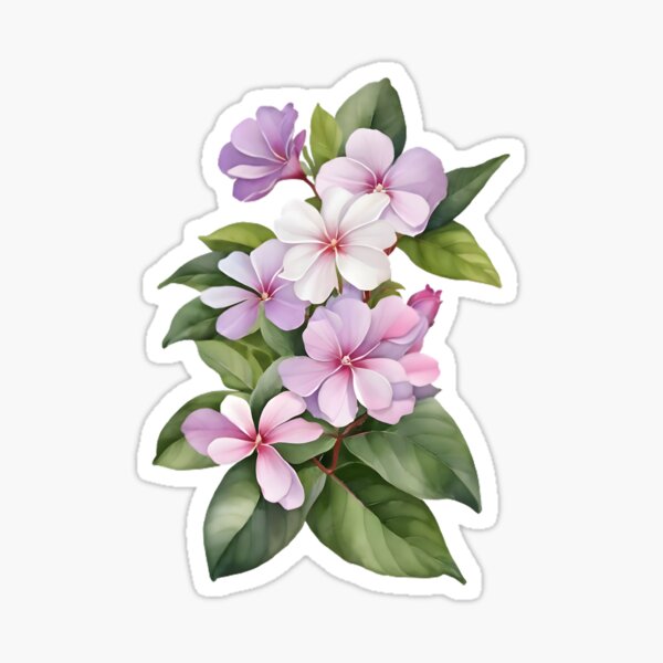 Item preview, Madagascar Periwinkle (Catharanthus roseus) designed and sold by HOMETOWN86.