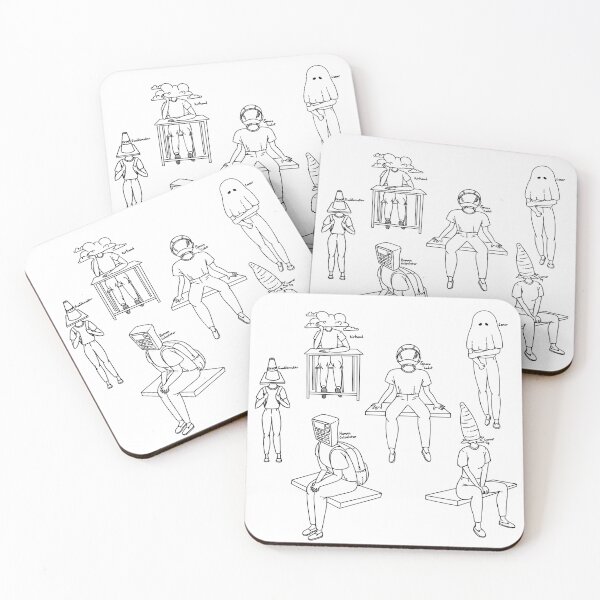 Item preview, Labels - Surreal Outline Figure Study designed and sold by haileyhazlewood.