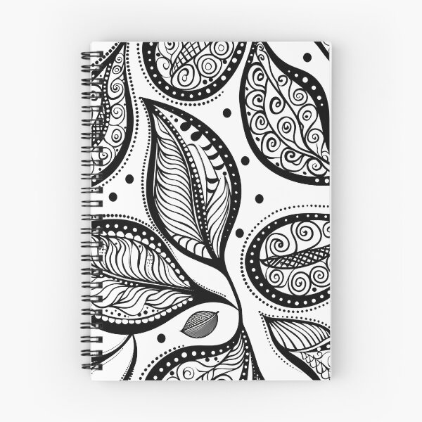 Artikelvorschau, Blattmuster-Design erinnert an traditionelle indische Henna-Kunst entworfen und verkauft von SillyWare.