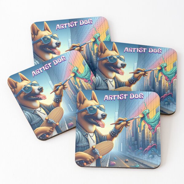 Item preview, Canine Canvas: A Graffiti Artist Dog's Urban Adventure designed and sold by 0penvimark.