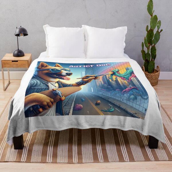 Item preview, Canine Canvas: A Graffiti Artist Dog's Urban Adventure designed and sold by 0penvimark.