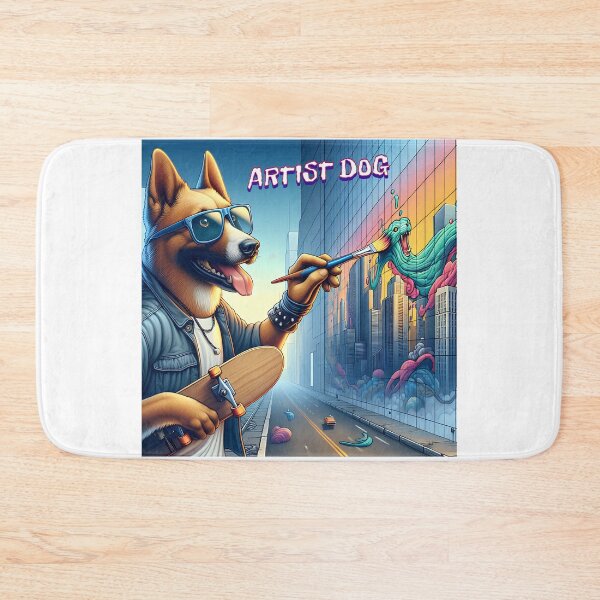 Item preview, Canine Canvas: A Graffiti Artist Dog's Urban Adventure designed and sold by 0penvimark.