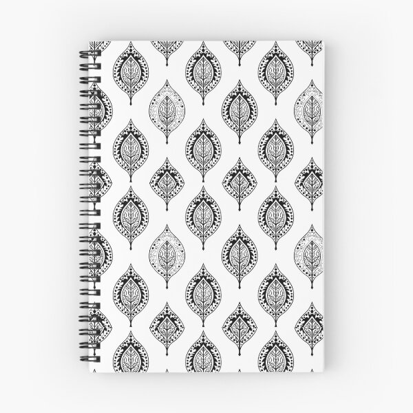Artikelvorschau, Blattmuster-Design erinnert an traditionelle indische Henna-Kunst entworfen und verkauft von SillyWare.
