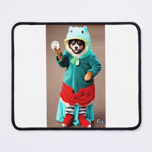 Item preview, Happy Dog in a Funny Costume #41 designed and sold by fabfunnyanimals.