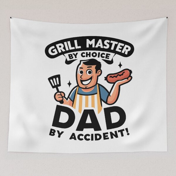Item preview, Grill Master by Choice, Dad by Accident designed and sold by CALIMASHIRTS.