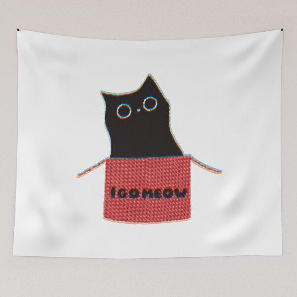 Item preview, Black Cat Goes Meow designed and sold by RollmcSroll.