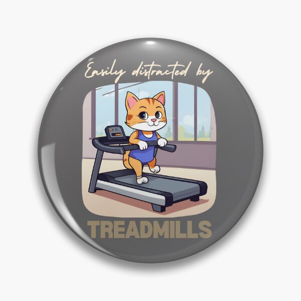 Item preview, easily distracted by treadmills cat designed and sold by sydney-syder.