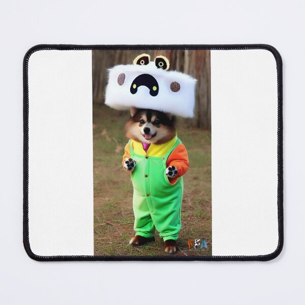 Item preview, Happy Dog in a Funny Costume #42 designed and sold by fabfunnyanimals.