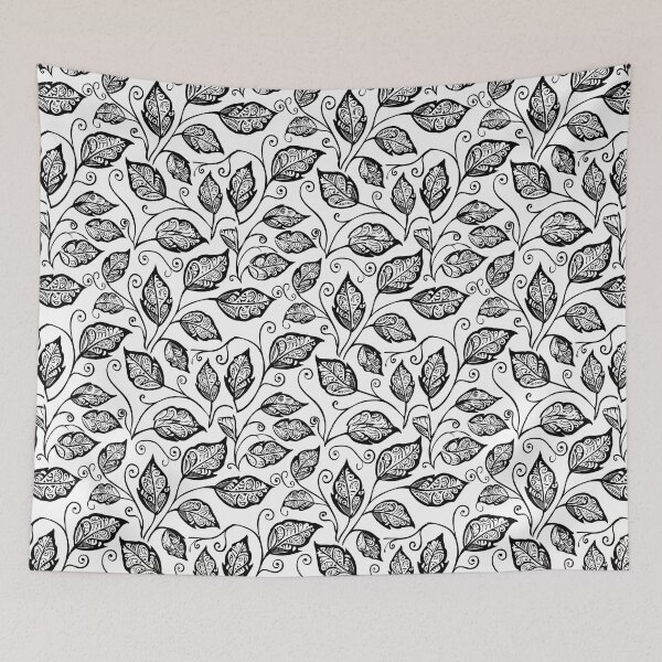 Item preview, Leaf pattern design reminiscent of traditional Indian henna art designed and sold by SillyWare.