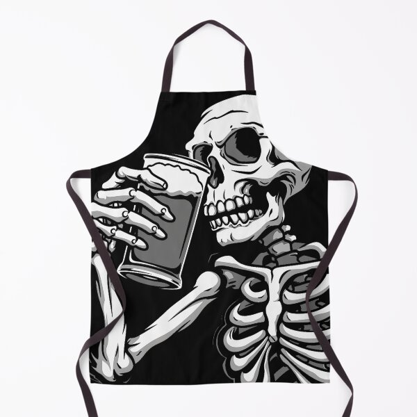 Artikelvorschau, Skelett, das aus Glas trinkt, Gothic-Art-Design entworfen und verkauft von Dazeville Studio1541 .