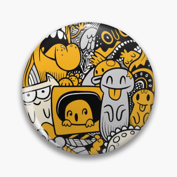 Item preview, Abstract grunge urban pattern with monster character designed and sold by NAVAL00.
