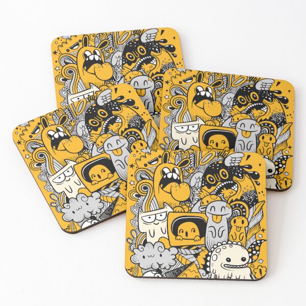 Item preview, Abstract grunge urban pattern with monster character designed and sold by NAVAL00.