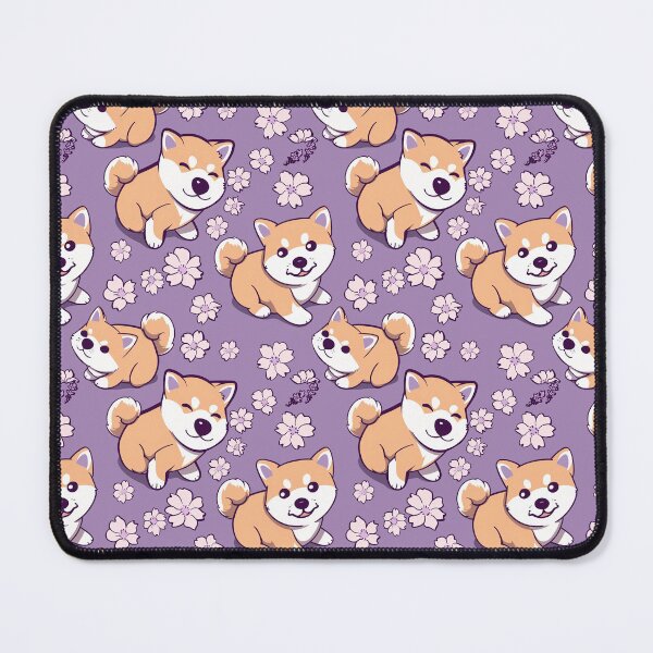 Artikelvorschau, Shiba Inu Chibi nahtloses Muster entworfen und verkauft von SorryCatPlay.