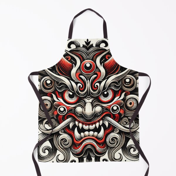 Item preview, Intricate Oni Mask: Bold Japanese Folklore designed and sold by ArtfulHunter.