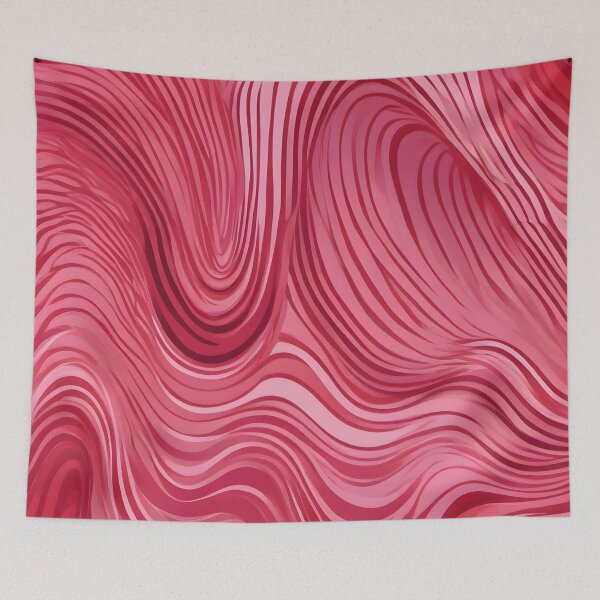 Item preview, Energetic Flow: Bold Abstract Lines in Pink and Red designed and sold by FreedomToDesign.