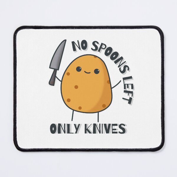 Item preview, no spoons left only knives designed and sold by LisaTrincaArt.