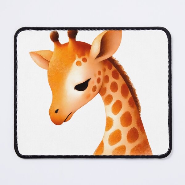 Item preview, Charming Shy Giraffe Head - Whimsical Cartoon Art designed and sold by Simplystik.